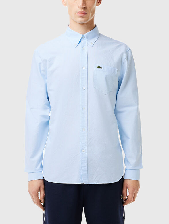 Blue cotton shirt - 1