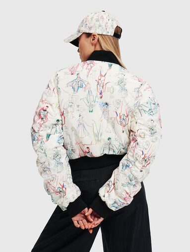 Bomber with art print - 2