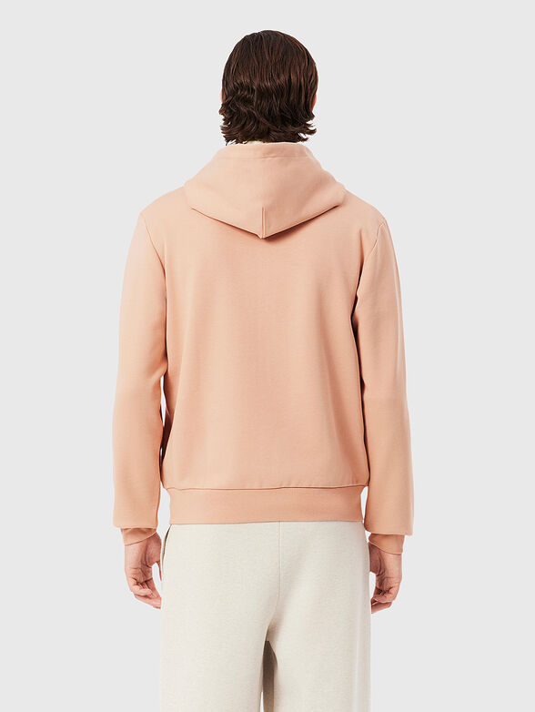 Cotton sweatshirt with logo embroidery - 3