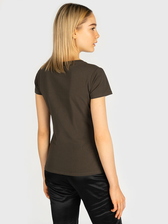 Black t-shirt with colorful sequins - 3