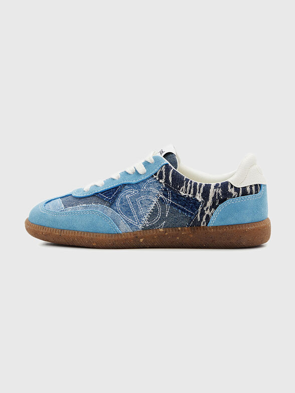 REPRISE HERI D sports shoes with denim texture - 0