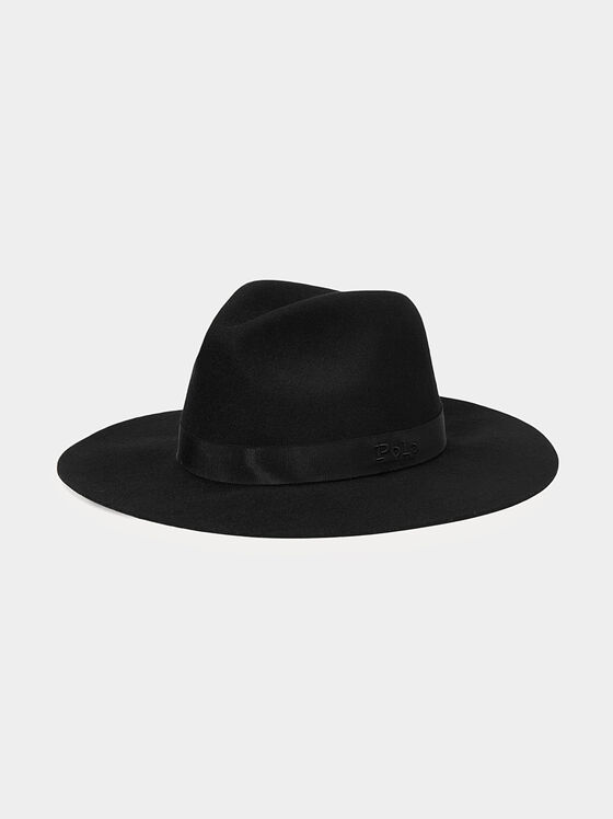 Μάλλινο καπέλο fedora με κέντημα με λογότυπο - 1
