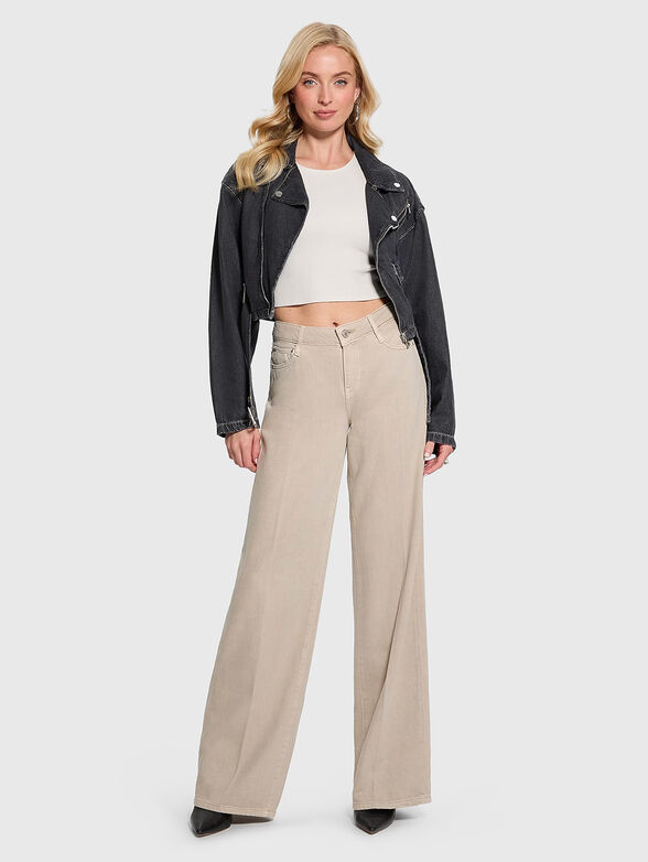 Denim jacket with belt - 1