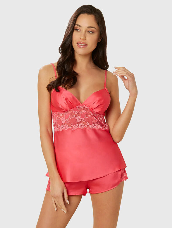 PRIMULA COLOR top with lace accents - 1