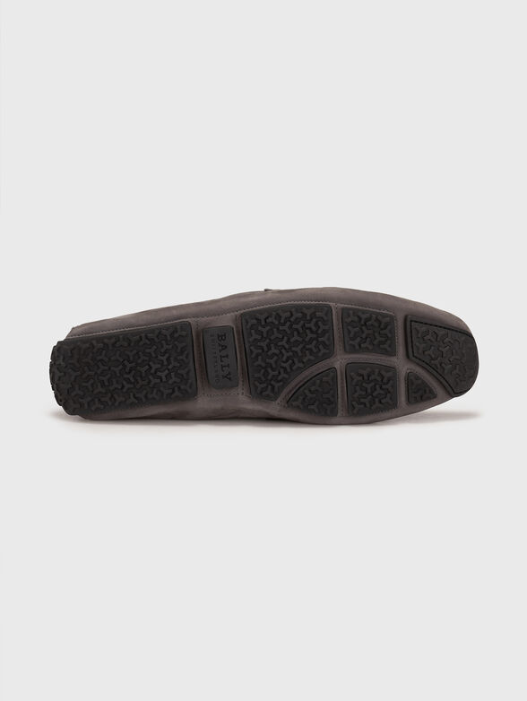 PIER-U grey suede loafers - 5