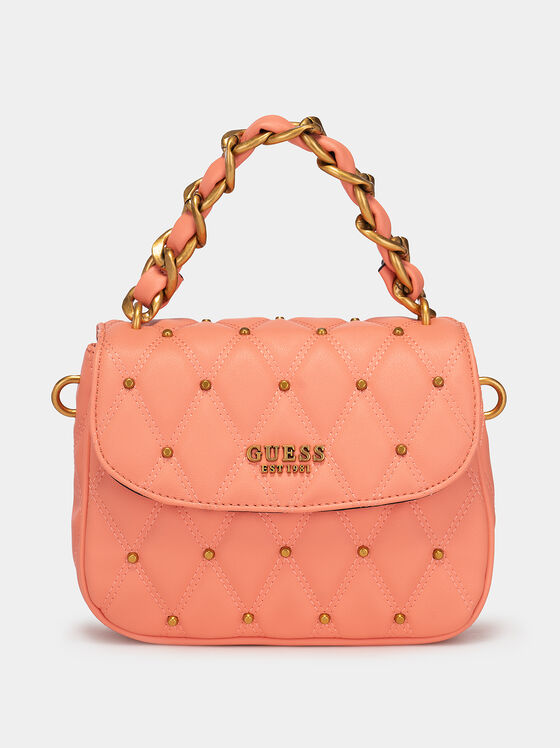 TRIANA bag with metal elements in dark gold color - 1