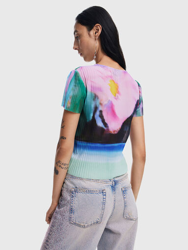 PLISA blouse with multicolour print  - 2