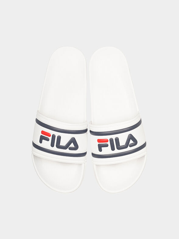 MORRO BAY black slippers with maxi logo - 4