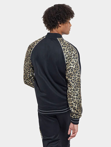 Animal print sweatshirt with zip - 3
