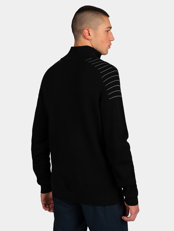 KEGAN Sweater with zip and logo accent - 3