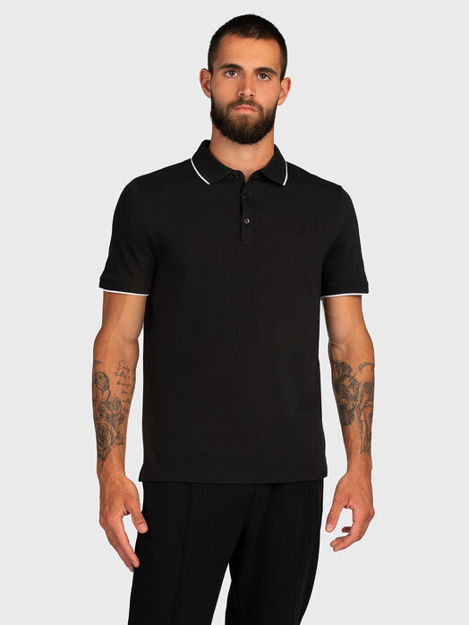 Polo shirt in black color