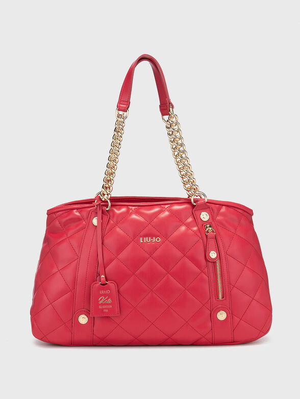 Large bag with capped effect in beige - 1