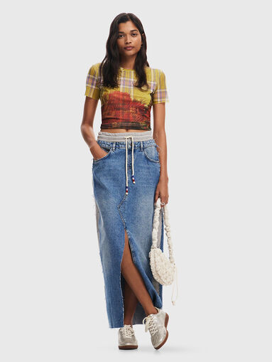 PEKIN denim maxi skirt  - 5