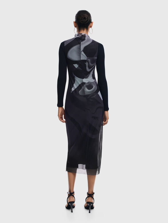 LINCOLN black dress with print - 1