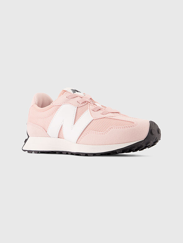 327 light pink sports shoes with logo - 2