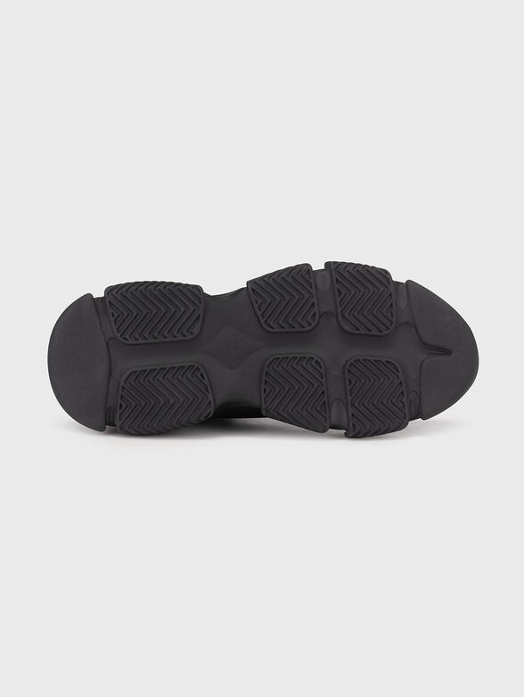 Black sneakers with logo  - 5