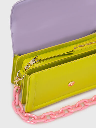 Shoulder bag with accent logo buckle - 5