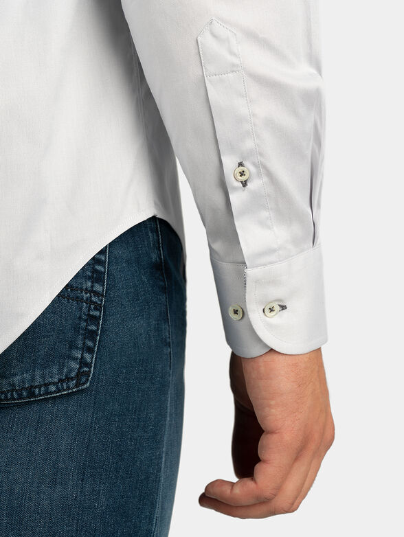 Cotton shirt in grey - 2