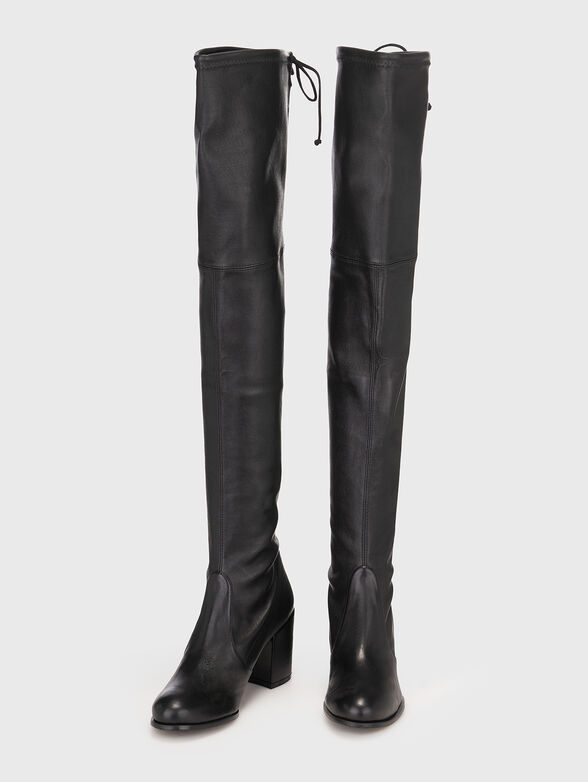TIELAND genuine leather heeled boots - 5