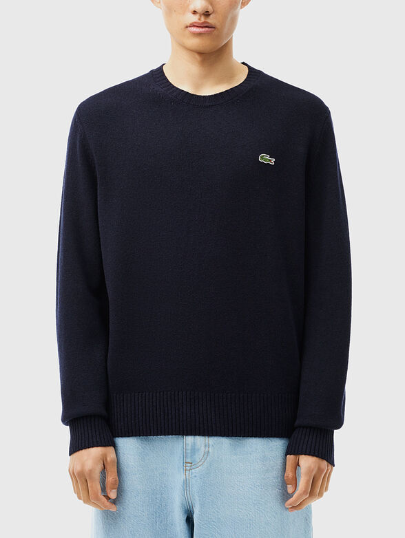 Crew neck wool sweater - 1