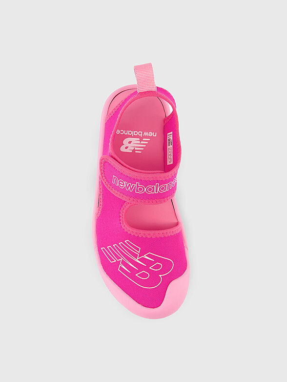 CRSR pink sandals with logo accent - 5