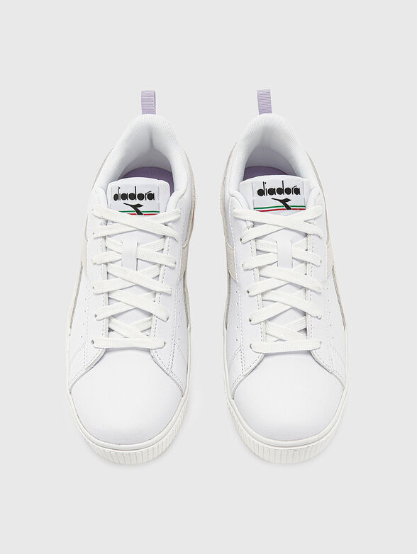 AMBER white sports shoes - 5