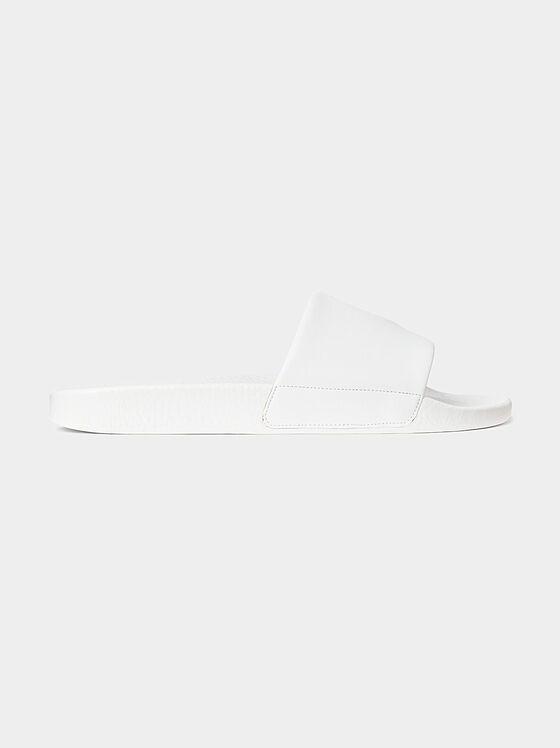 White unisex beach slides - 1