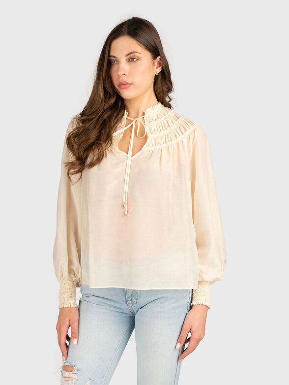Blouse with long sleeves - 0