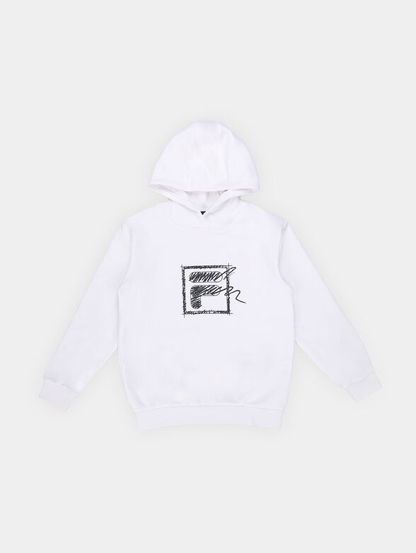 TREBBIN white hooded sweatshirt - 1