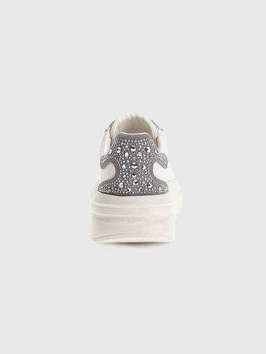 ELBINA genuine leather white sneakers - 3