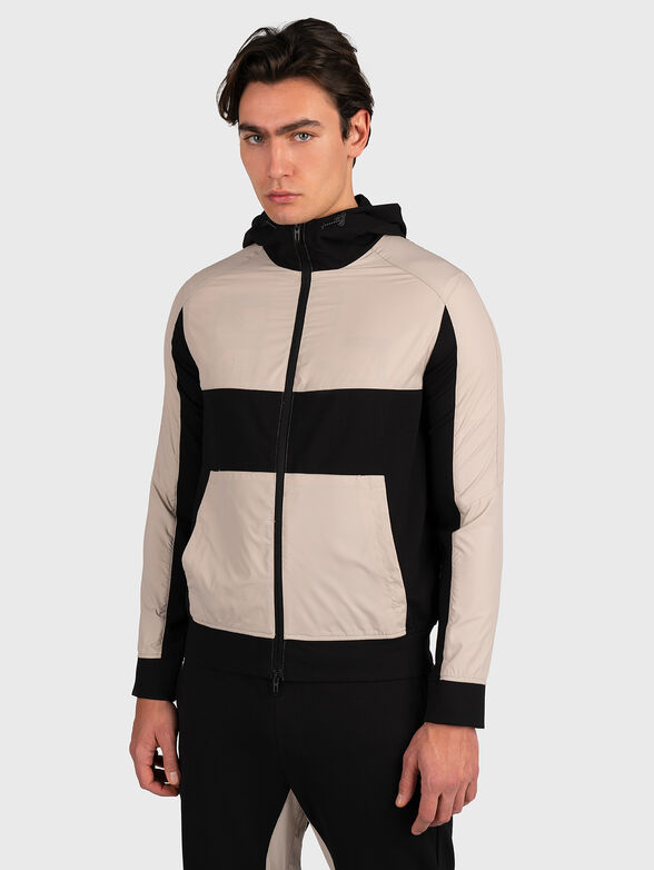 Hooded sweatshirt with zip - 1