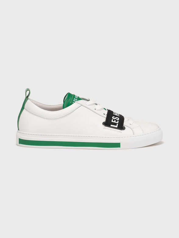 White sports shoes with contrasting elements - 1
