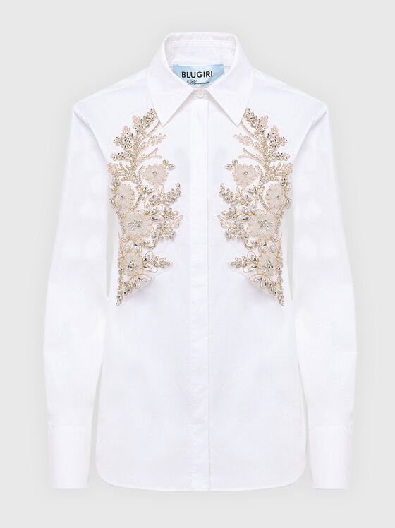 Long sleeved shirts with rhinestones - 1