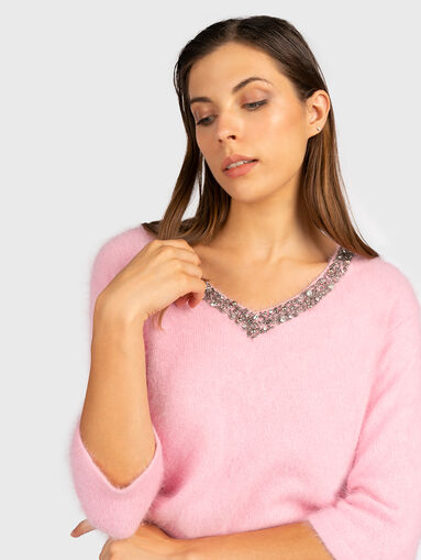 Black sweater with detail - 5