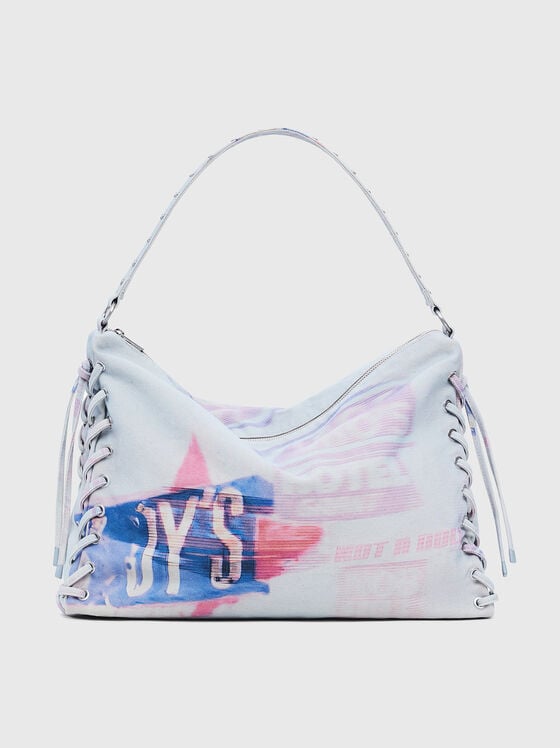 Denim bag with accent print - 1
