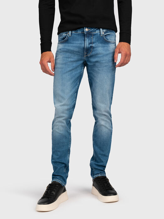 Jeans with logo detail