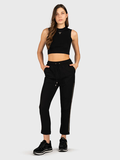 Sports trousers with rhinestones - 4
