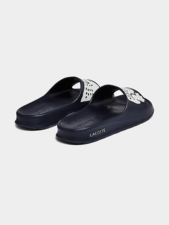 CROCO 2.00721 balck slippers with logo - 2