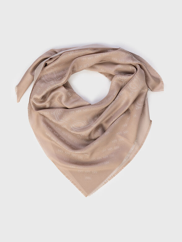 Scarf with 4G logo print - 0