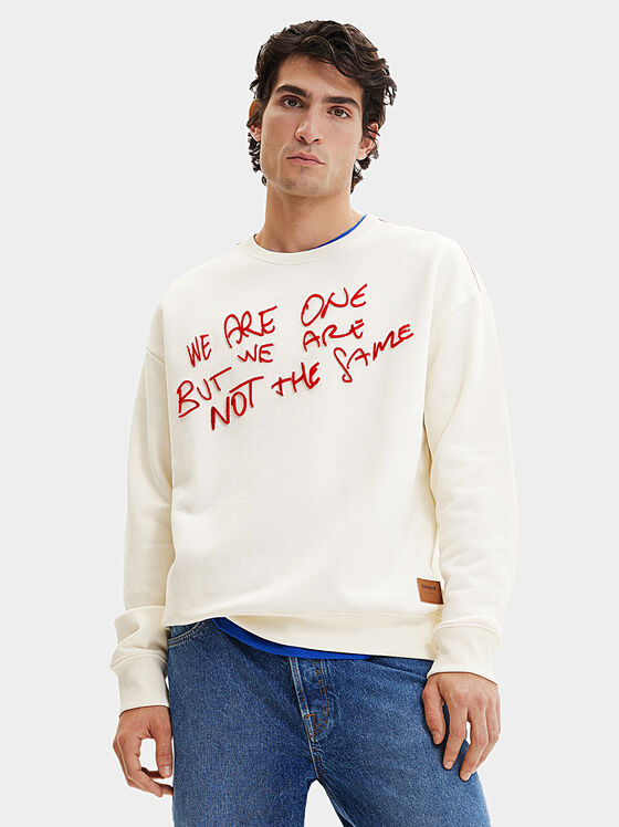 Sweatshirt with contrasting print - 1
