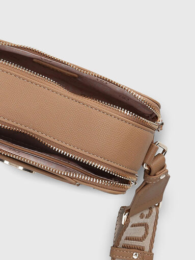 Crossbody bag with logo accents on shoulder strap - 5