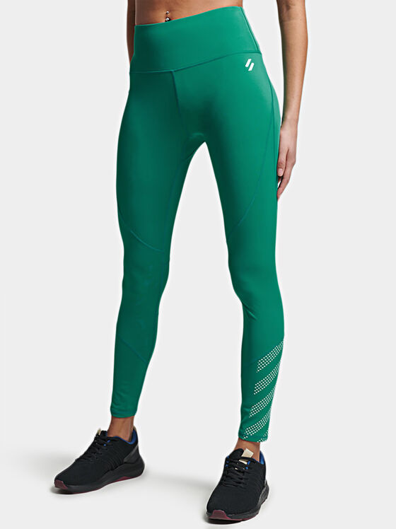 Sports leggings with logo details - 1