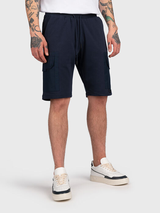 Dark blue sports shorts