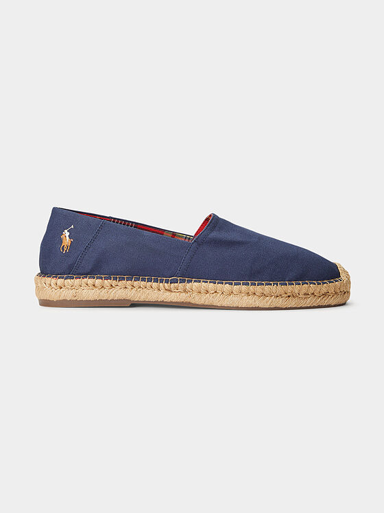 Cotton espadrilles with logo embroidery - 1
