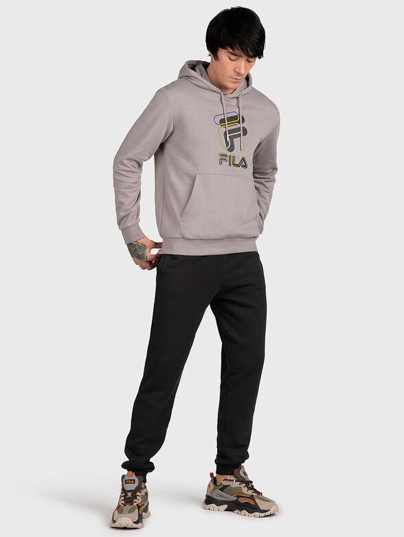 BEVER black sweatshirt with logo print - 2