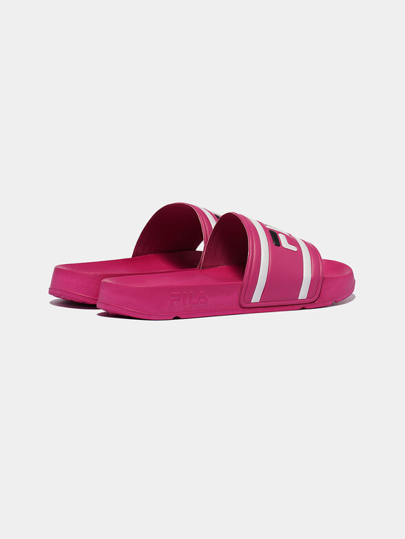 MORRO BAY Black slippers with logo - 3