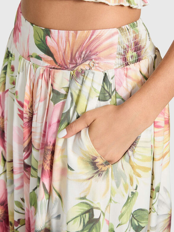 ELODIE high waisted midi skirt - 4