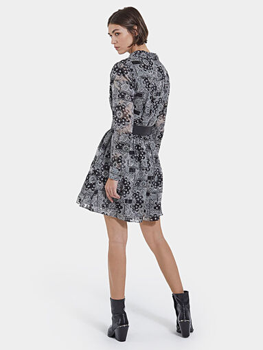 Short dress with paisley and floral print - 5