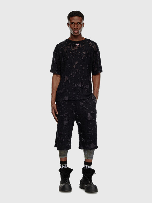 T-BOXT-Q3 T-shirt with shredded details - 2