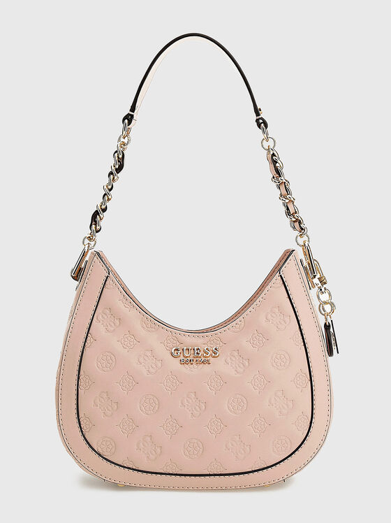 ABEY black hobo bag with embossed elements - 1